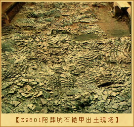 甲胄工艺：K9801陪葬坑石铠甲出土现场