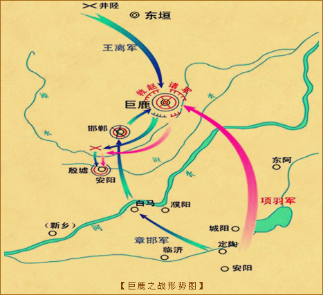 巨鹿之战示意图