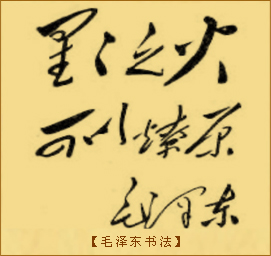 《星星之火，可以燎原》鲜为人知的故事：毛泽东书法